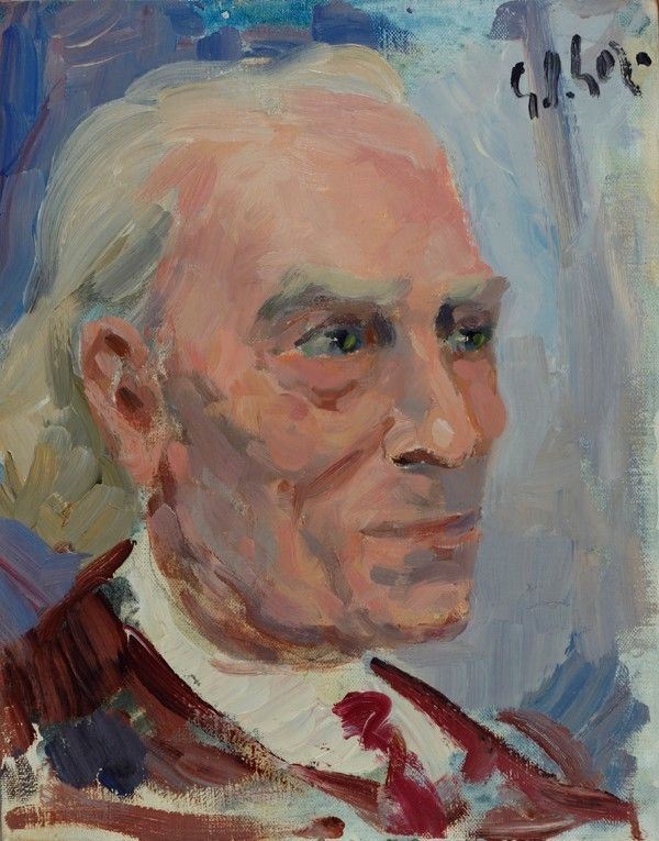 Gino Paolo Gori : Ritratto  - Olio su cartone telato - Asta Autori dell'800-900, Moderni e Contemporanei, Grafica ed Edizioni - Galleria Pananti Casa d'Aste