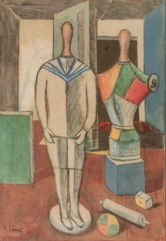 Carlo Carr&#224; - Manichini, 1917