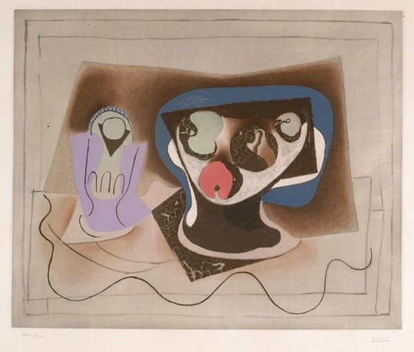 da Pablo Picasso : Natura morta  - Auction AUTORI DEL XIX E XX SEC, ARTE MODERNA E CONTEMPORANEA - Galleria Pananti Casa d'Aste