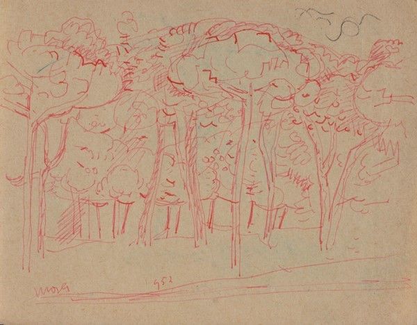 Moses Levy - Cinque Studi di Figure e un Bosco