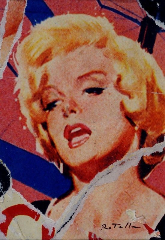 Mimmo Rotella - Marylin