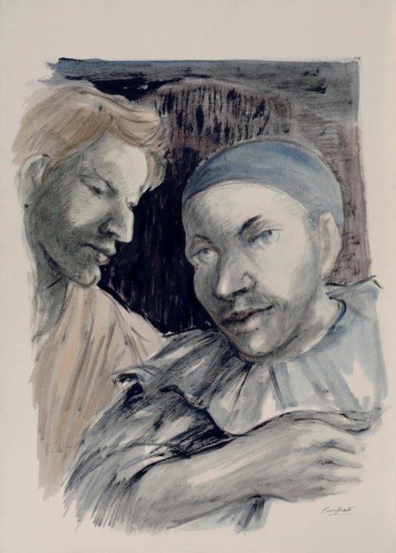 Domenico Purificato - Studio per Pulcinella