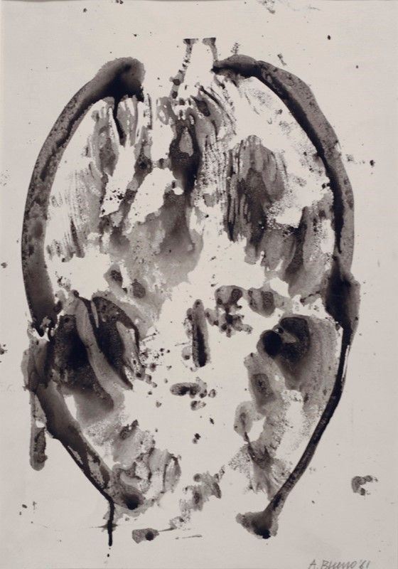 Antonio Bueno : Volto (Impronta)  (1961)  - Monotipo su carta - Asta Autori Moderni e Contemporanei, Grafica ed Edizioni - Galleria Pananti Casa d'Aste