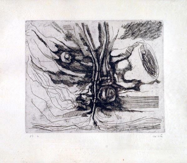 Luciano De Vita : Senza titolo  - Acquaforte - Asta GRAFICA ed EDIZIONI - Galleria Pananti Casa d'Aste