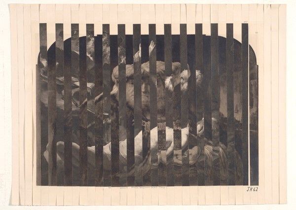 Jiri Kolar : Senza titolo  (1962)  - Collage di carta su cartoncino - Asta Autori Moderni e Contemporanei, Grafica ed Edizioni - Galleria Pananti Casa d'Aste