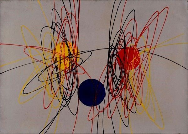 Roberto Crippa : Senza titolo  (1951)  - Olio su tela - Asta Autori Moderni e Contemporanei, Grafica ed Edizioni - Galleria Pananti Casa d'Aste