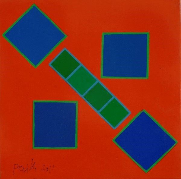 Achille Perilli : Lilliput  (2011)  - Tecnica mista su tela - Asta Autori Moderni e Contemporanei, Grafica ed Edizioni - Galleria Pananti Casa d'Aste