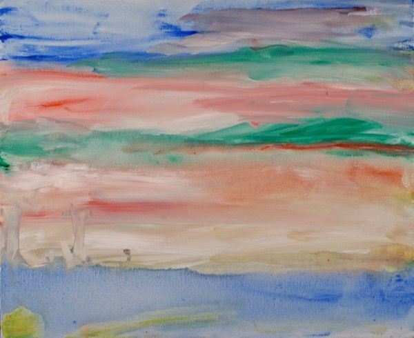 Antonio Corpora : Tramonto in oriente  (2001)  - Acrilico su tela - Auction Autori Moderni e Contemporanei, Grafica ed Edizioni - Galleria Pananti Casa d'Aste