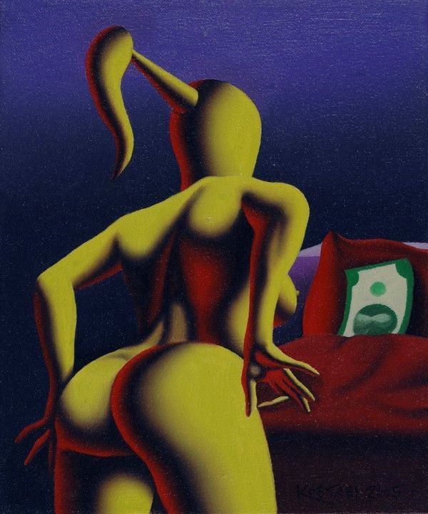 Mark Kostabi : The cruelest desire  (2005)  - Acrilico su tela - Auction Autori Moderni e Contemporanei, Grafica ed Edizioni - Galleria Pananti Casa d'Aste