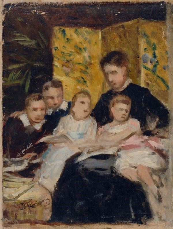 Michele Gordigiani - La famiglia del pittore
