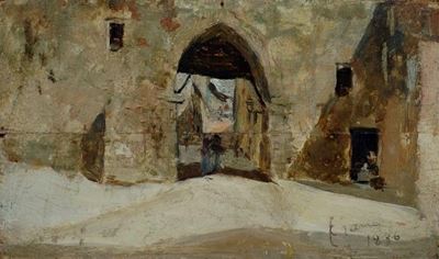 Scorcio di Paese con Arco