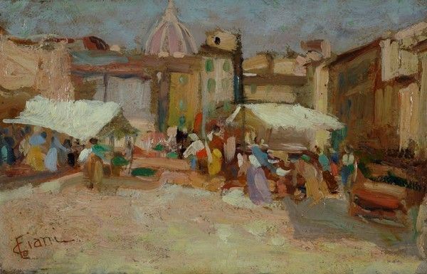 Cesare Ciani - Mercato a Firenze