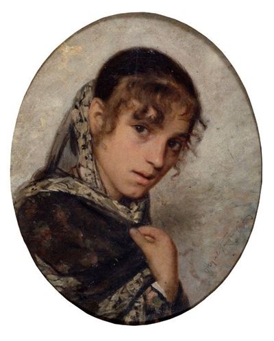 Giovane Donna con Scialle