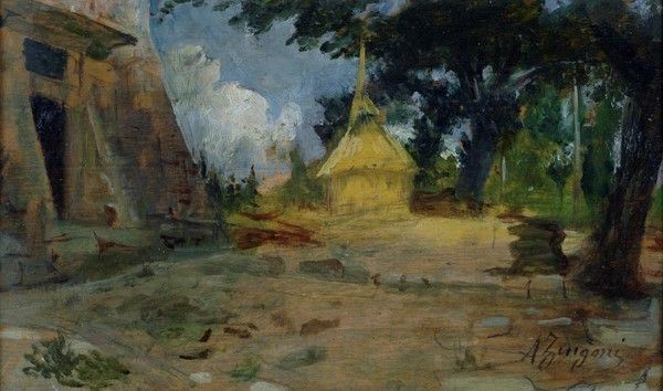 Aurelio Zingoni - Casa con Pagliaio