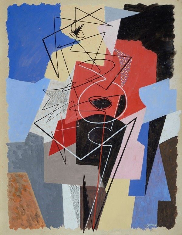 Gino Severini - Danseuse rouge