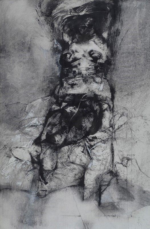 Renzo Vespignani : Donna che si spoglia  (1961)  - China su carta - Auction Autori Moderni e Contemporanei, Grafica ed Edizioni - Galleria Pananti Casa d'Aste
