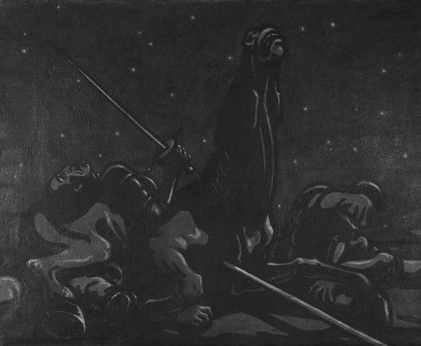 Carlo B&#246;cklin - Notturno dopo la battaglia, 1970