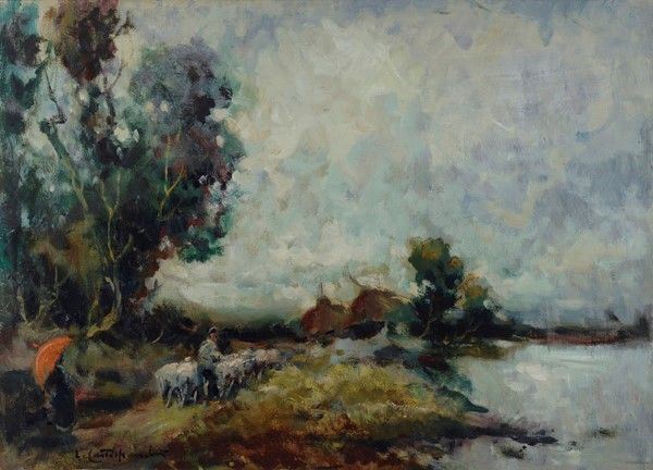Cirano Castelfranchi - Visione romantica - campagna lombarda