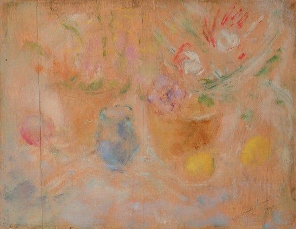 Pio Semeghini : Senza titolo  (1959)  - Olio su tavola, - Asta AUTORI DEL XIX E XX SEC, ARTE MODERNA E CONTEMPORANEA - Galleria Pananti Casa d'Aste
