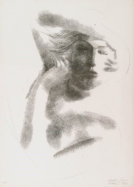 Emilio Greco : Figura, 1967  - Acquaforte - Asta STORART: Dipinti, oggetti, arredi dal XVII al XX sec. - II - Galleria Pananti Casa d'Aste