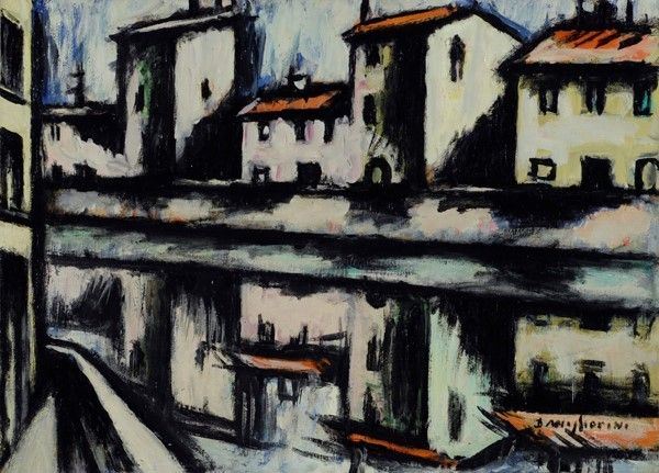 Dino Migliorini - Case sull'argine