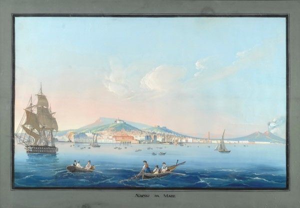 Anonimo, inizi XIX sec. - Napoli a mare