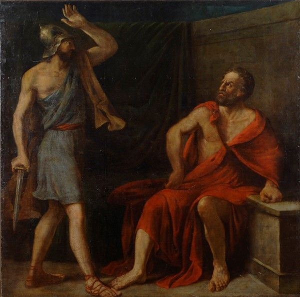 Anonimo, fine XVIII - inizio XIX sec. - Scena classica
