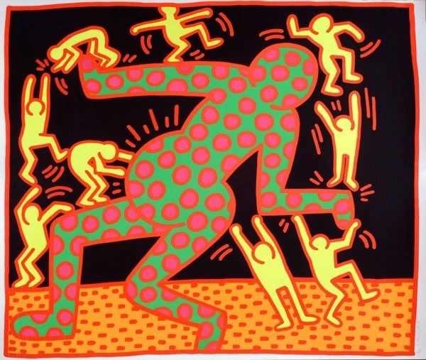 Keith Haring : Fertility  (1983)  - Serigrafia a colori - Auction Autori del XIX e XX sec. - I - Galleria Pananti Casa d'Aste