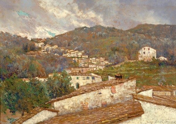 Adolfo Tommasi - Paesaggio Dell'appenino Toscano