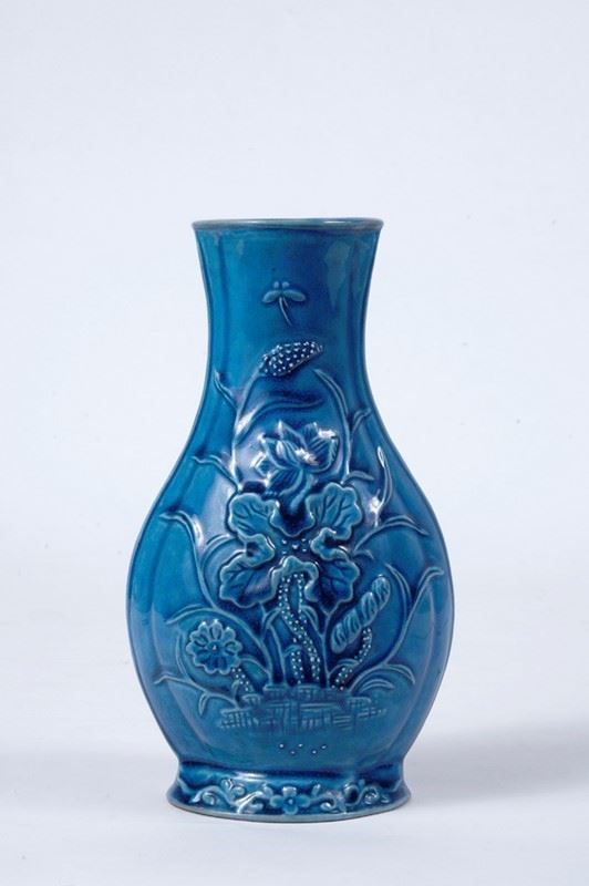 Vaso turchese  - Auction Antiquariato - mobili, dipinti e oggetti di arredo - I - Galleria Pananti Casa d'Aste