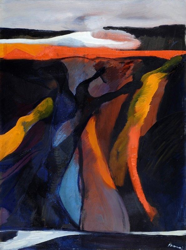 Fernando Farulli : Senza titolo  - Olio su tela - Asta Antiquariato - mobili, dipinti e oggetti di arredo - I - Galleria Pananti Casa d'Aste