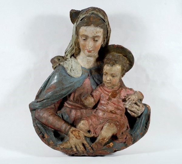 Madonna col Bambino  - Asta Antiquariato - mobili, dipinti e oggetti di arredo - I - Galleria Pananti Casa d'Aste