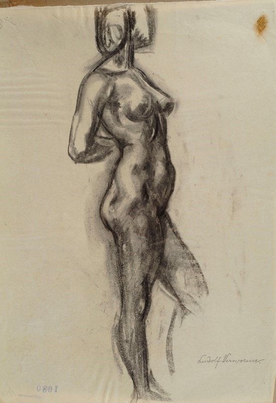Attr. a Enrico Ludolf Verworner - Adamo ed Eva; Volto; Nudi; Nudo