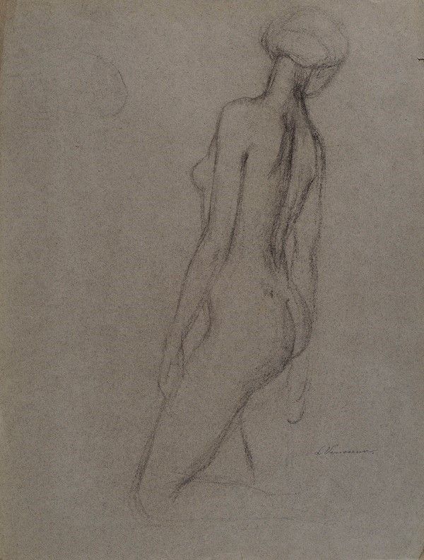 Attr. a Enrico Ludolf Verworner - Studi di Nudo Femminile