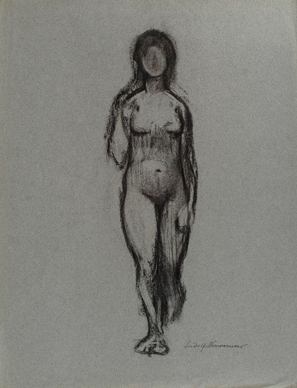 Attr. a Enrico Ludolf Verworner - Studi di Nudo Femminile