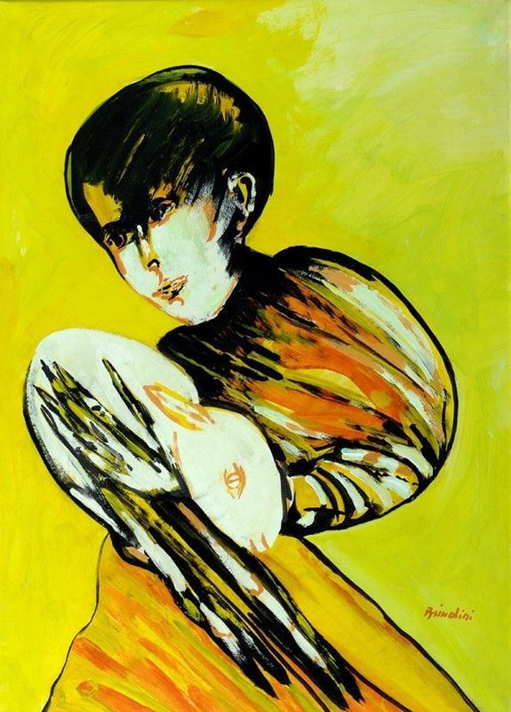 Remo Brindisi : Pastorale  - Olio su tela - Asta STORART: Dipinti, oggetti, arredi dal XVII al XX sec. - II - Galleria Pananti Casa d'Aste