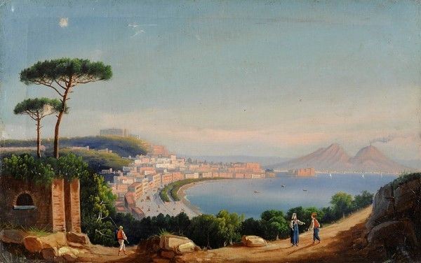 Anonimo, XIX Sec. - Golfo di Napoli