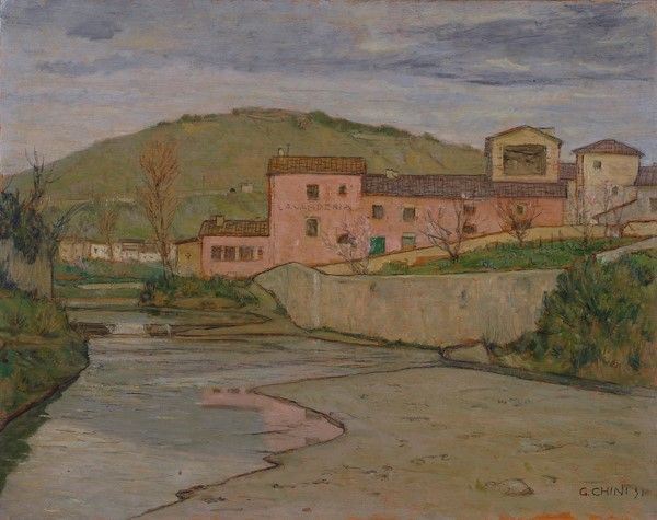 Galileo Chini - La lavanderia sul Mugnone