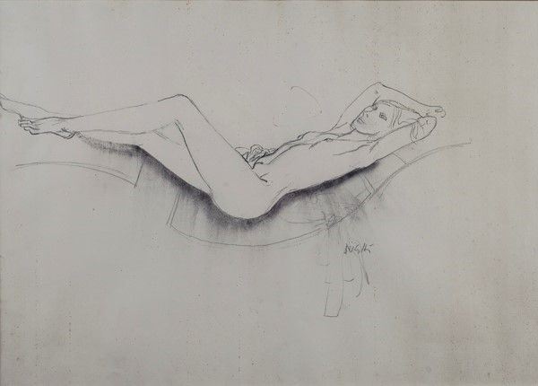 Alberto Sughi - Nudo disteso