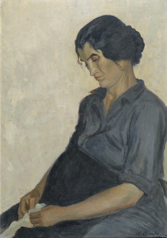 Carlo Bonafedi - Ritratto di Donna