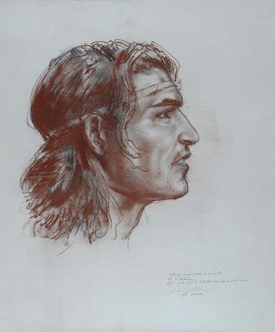 Studio per Volto di San Sebastiano