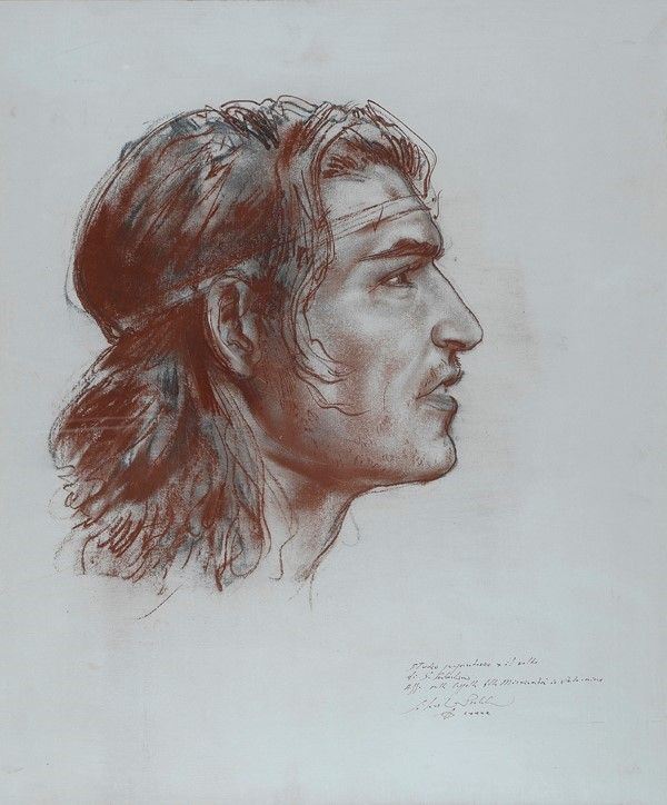 Silvestro Pistolesi - Studio per Volto di San Sebastiano