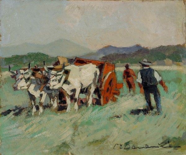 Carlo Domenici - Carro con Buoi