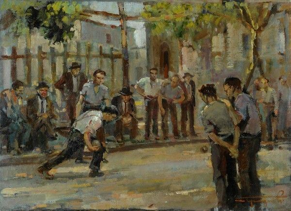 Ovidio Gragnoli - Giocatori di bocce