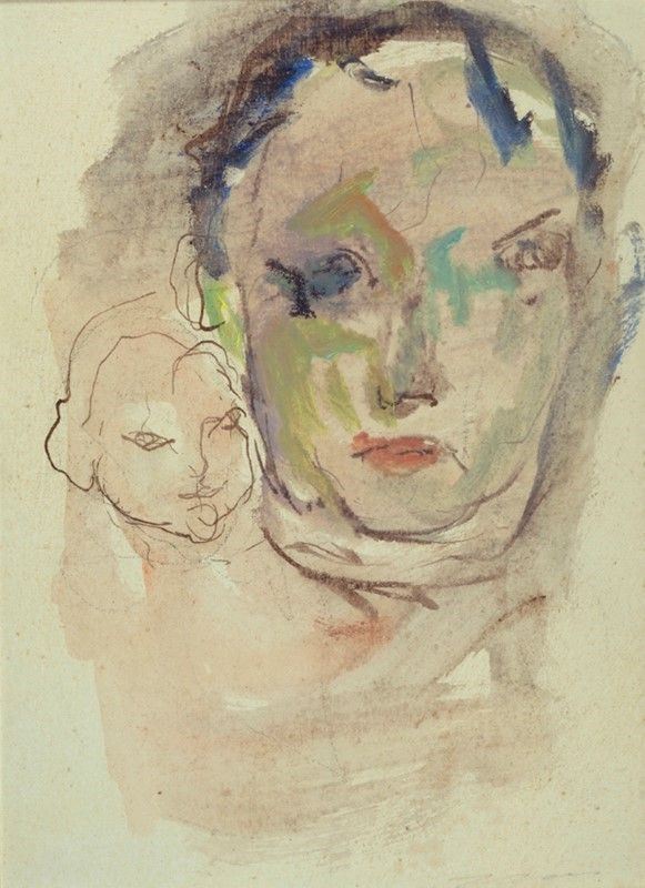 Ernesto Treccani : Volto  - Olio su carta riportata su tela - Auction Autori dell'800-900, Grafica ed Edizioni - I - Galleria Pananti Casa d'Aste