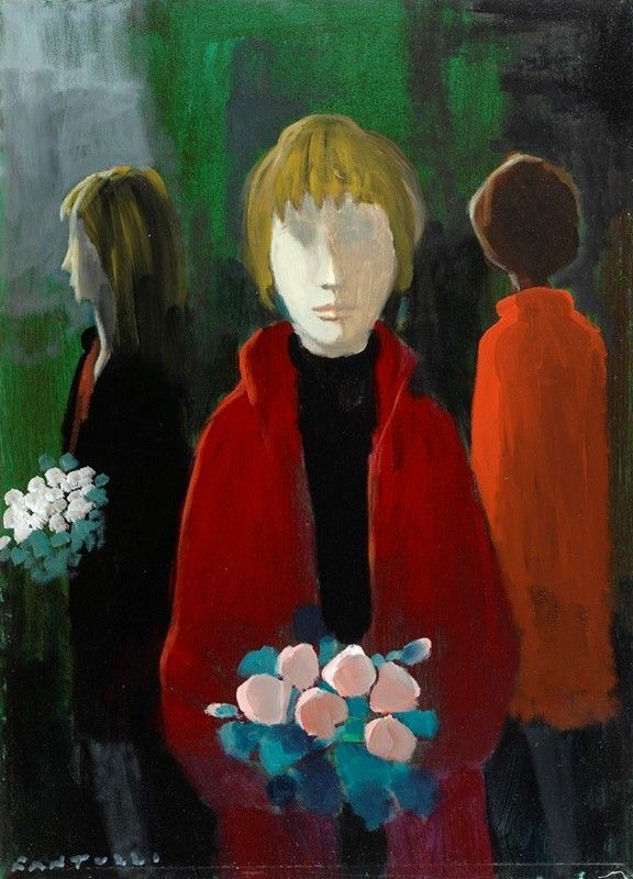 Eliano Fantuzzi - Figure con fiori