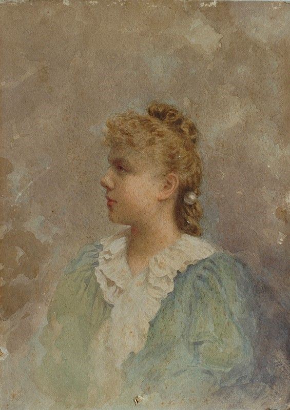 Anonimo, XIX sec. : Ritratto di donna  - Auction AUTHORS OF XIX AND XX CENTURY - Galleria Pananti Casa d'Aste