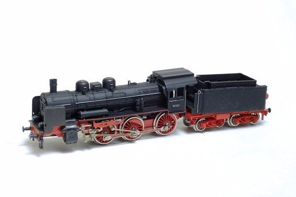 Locomotiva a Vapore con Tender Mod. 38-3832 Liliput Danni - Parti Staccate