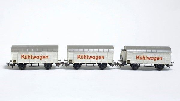 Tre vagoni frigorifero Kuhlwagen Liliput  - Asta C'ERA UNA VOLTA - Galleria Pananti Casa d'Aste