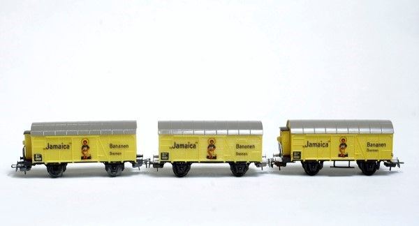 Tre Vagoni Merci per Trasporto Banane Jamaicas Bananen Bremen Liliput